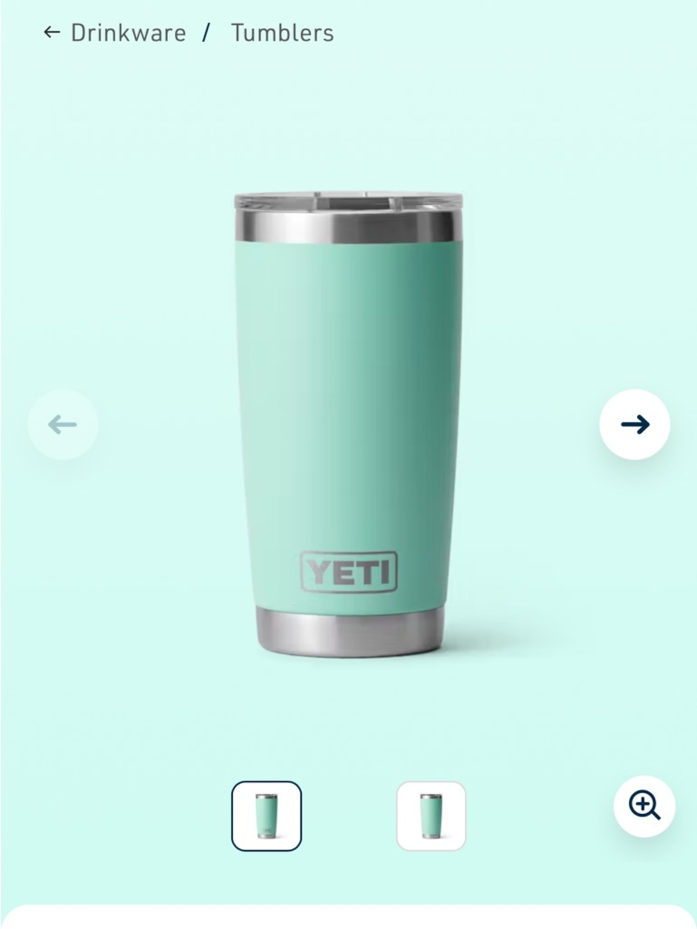 Yeti Rambler Tumbler- 295 ml